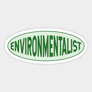 Environmentalist - Climate Change Sticker